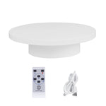 Fotoconic 12cm / 20cm 2in1 5kg Load Capacity Rotating Turntable /w Remote Speed / Angle Control (White)