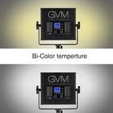 GVM RGB LED Video Light 2-Light Panel Kit LED 520S-B2L