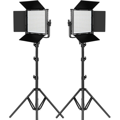 GVM RGB LED Video Light 2-Light Panel Kit 50RS-2L