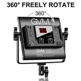 GVM RGB LED Video Light 2-Light Panel Kit 560AS-2L