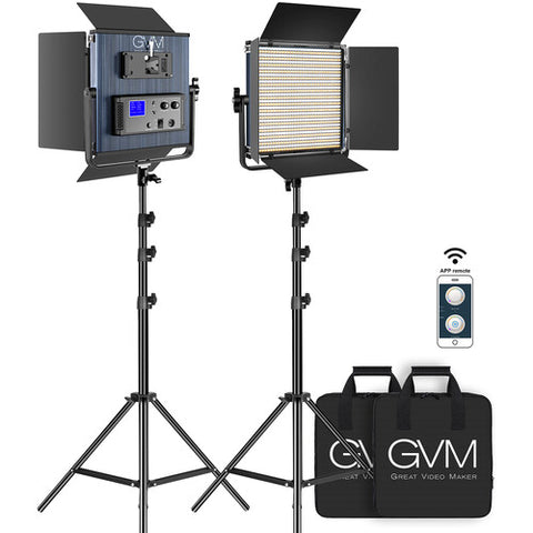 GVM 1200 Bi-Color LED Light Panel (2-Light Kit)