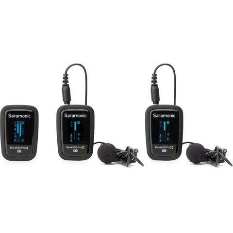 Saramonic Blink 500 ProX B2 2-Person Wireless Microphone System (Black, 2.4 GHz)
