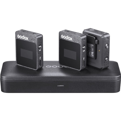 Godox MoveLink II M2 Compact 2-Person Wireless Microphone  w/ 3.5mm (2.4 GHz)