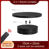Fotoconic 15 / 22cm 2in1 10kg Load Capacity Rotating Turntable w/ Remote (Black)