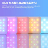 AMBITFUL A3 Full Color RGB LED Mini Light, Built-in FX