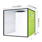 FOTOCONIC 30cm Photo Studio Light Box with Dimmable Ring LED Light