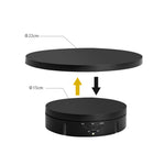 Fotoconic 15 / 22cm 2in1 10kg Load Capacity Rotating Turntable w/ Remote (Black)