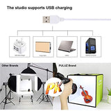 FOTOCONIC 30cm Photo Studio Light Box with Dimmable Ring LED Light