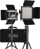 GVM RGB LED Video Light 2-Light Panel Kit 1300D-2L
