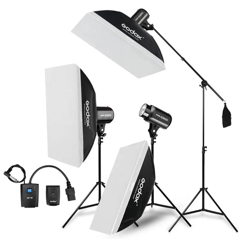 Godox Strobe Studio 900W Flash Light Kit