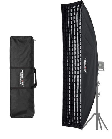 AMBITFUL 35x160cm Honeycomb Grid Softbox + Carrying Bag