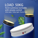 Fotoconic 42cm 50kg Load Capacity Rotating Turntable (White, Luminous)