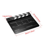 Acrylic Black Acrylic Film Photography Clapper Board