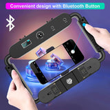 GVM RGB Camera Video Stabilizer Selfie Light Professional Video Lighting Rig for Phone /Action Camera /YouTube /Vlog
