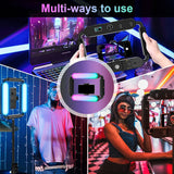 GVM TL15RS RGB Camera Video Stabilizer Selfie Light Professional Video Lighting Rig