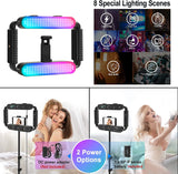 GVM TL15RS RGB Camera Video Stabilizer Selfie Light