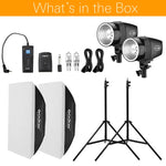 Godox 300Ws 2x K-150A Strobe Studio Flash Light Kit
