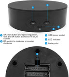 Fotoconic 13cm 10kg Load Capacity Rotating Turntable w/ USB plug-in /battery (Black)