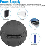Fotoconic 14.5cm 10kg Load Capacity Rotating Turntable w/ USB plug-in /Remote(Black)