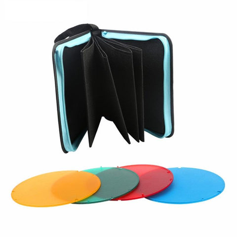 NiceFoto SN-25 150mm Color Filter Gel Kits (4 colors w/ carry bag)