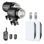 Godox 600W 2x300W Photo Studio Flash Light Kit w/ RT-16 Channel Trigger