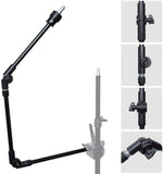 3-Section 360° Adjustable Articulated Articulating Boom Arm w/ 1/4" 3/8" Thread