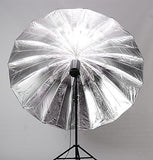 Fotoconic 7 feet Mega Parabolic Flash Reflector Umbrella (Silver & Black)