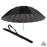 Fotoconic 7 feet Mega Parabolic Flash Reflector Umbrella (Silver & Black)