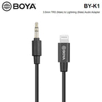 BOYA BY-K1 Audio Adapter 3.5MM TRS Male to Lightning