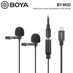 BOYA BY-M2D Digital Dual Omnidirectional Lavalier Microphones