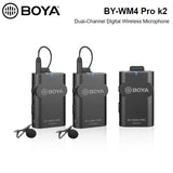 BOYA BY-WM4 Pro K2 Dual-Channel Digital Wireless Microphone
