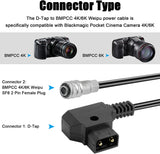 D-Tap to BMPCC 4K/6K Power Cable for Blackmagic Pocket Cinema  Camera