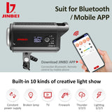 JINBEI EF-220Bi LED video light (incl.EF Boost Reflector)
